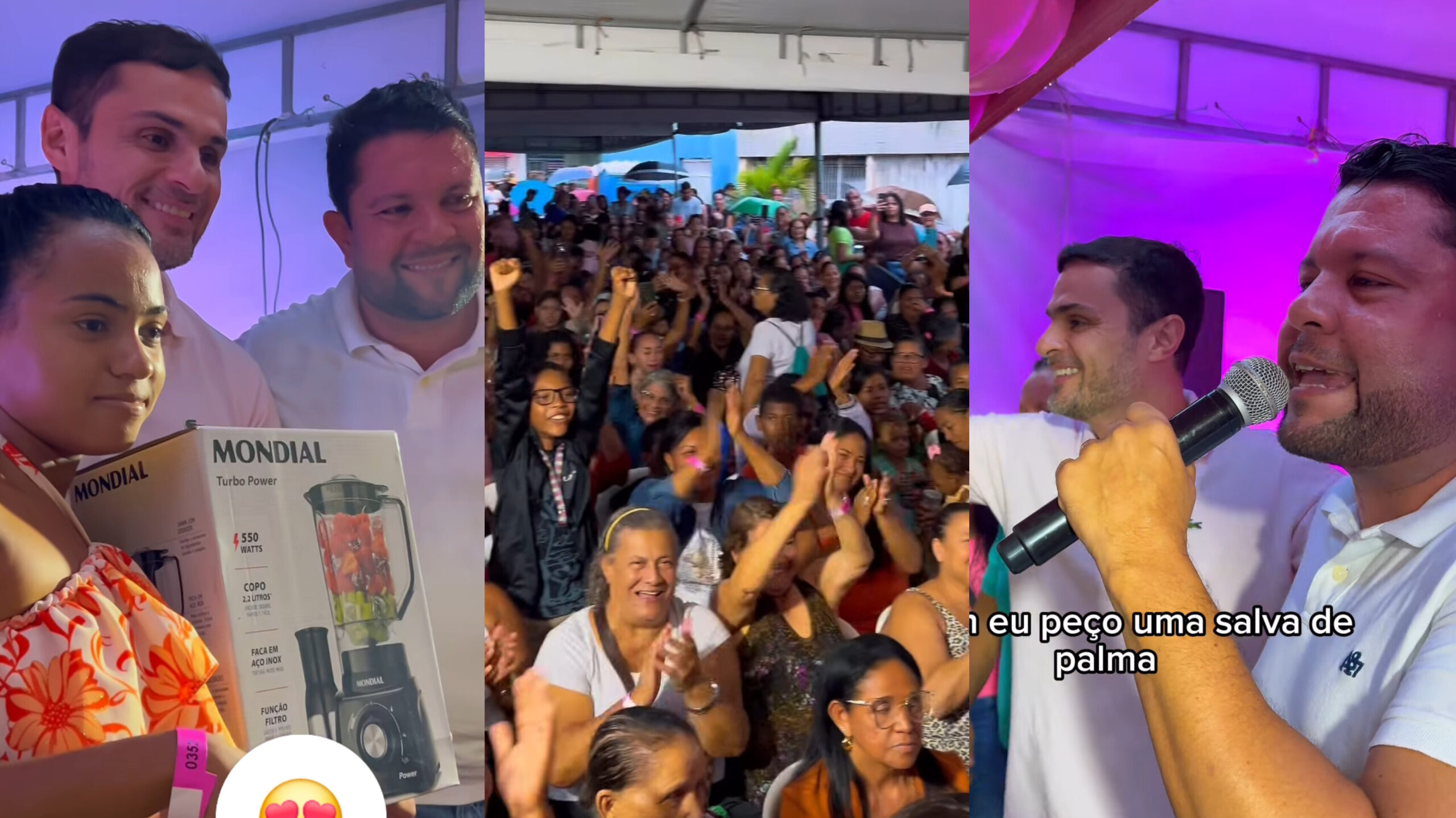 Com mais de mil mães presentes, Allan Pierre sorteia mais de 150 prêmios e faz a festa das famílias no Benedito Bentes